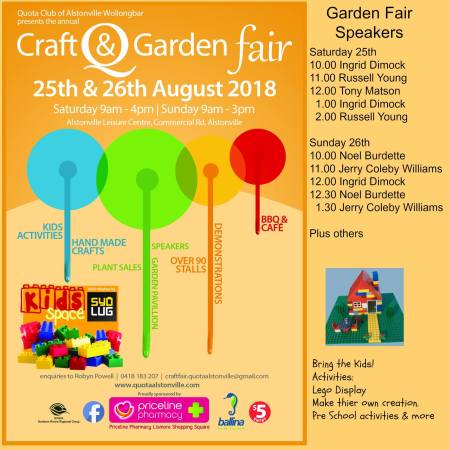 Quota international of Alstonville Wollongbar Craft and Garden Fair_ Aug 25-26_2018_final